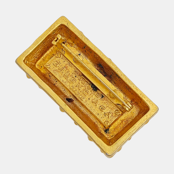 Metal Gold Brooch