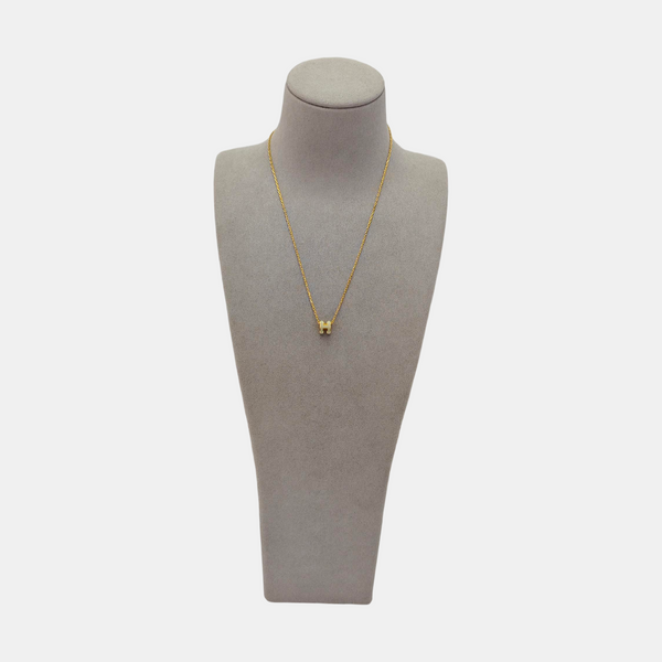 Pop H Metal Gold Necklace