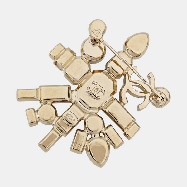 Metal Gold Brooch