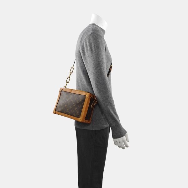 SOFT TRUNK Monogram Coated Canvas Brown