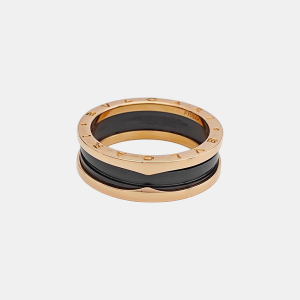 B.ZERO1 18k Rose Gold Ring EU 69