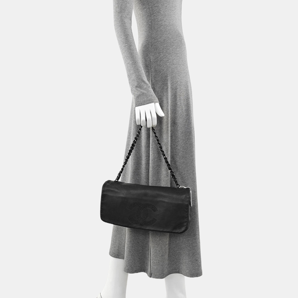 Lambskin Shoulder Bag Black