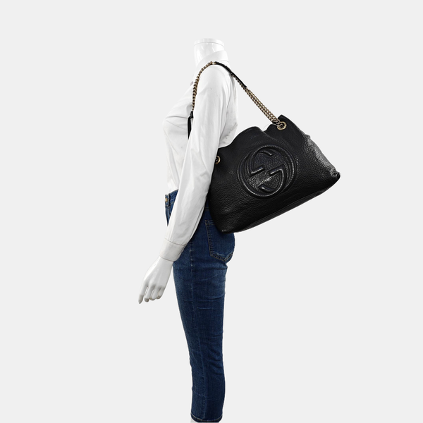 Soho Large Calfskin Black