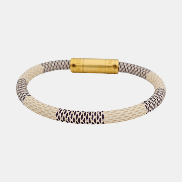 KEEP IT Coated Canvas White Bangle