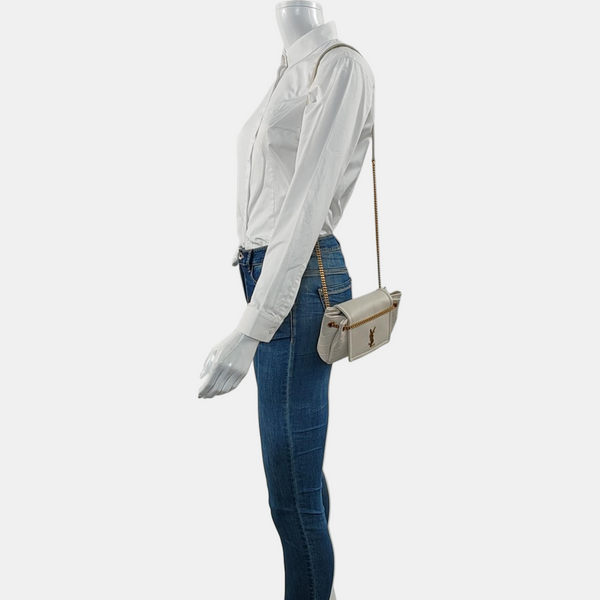 NOLITA Mini Quilted Lambskin White