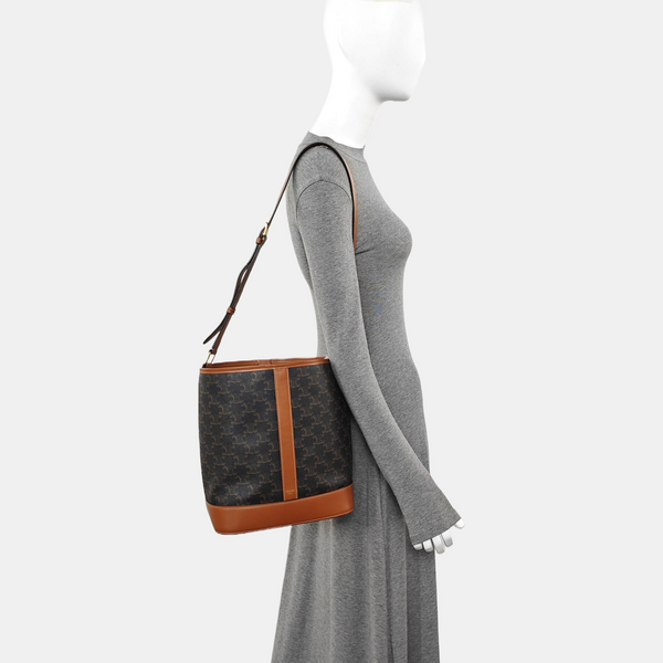 TRIOMPHE CANVAS Medium Coated Canvas Brown