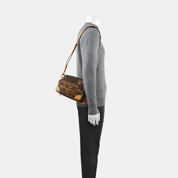 NIL Damier Ebene Coated Canvas Brown