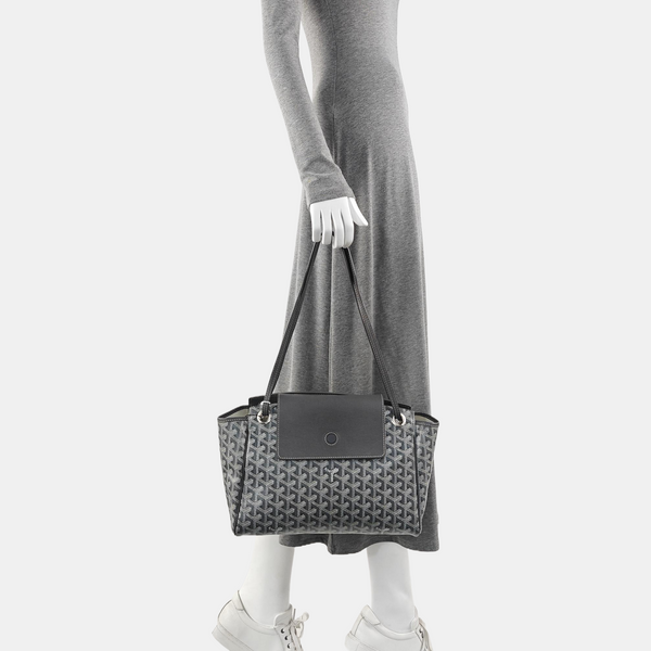 Rouette PM Coated Canvas Gray