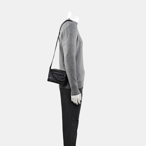SOFT TRUNK Mini Monogram Coated Canvas Black