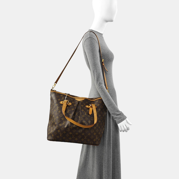 PALERMO GM Monogram Coated Canvas Brown
