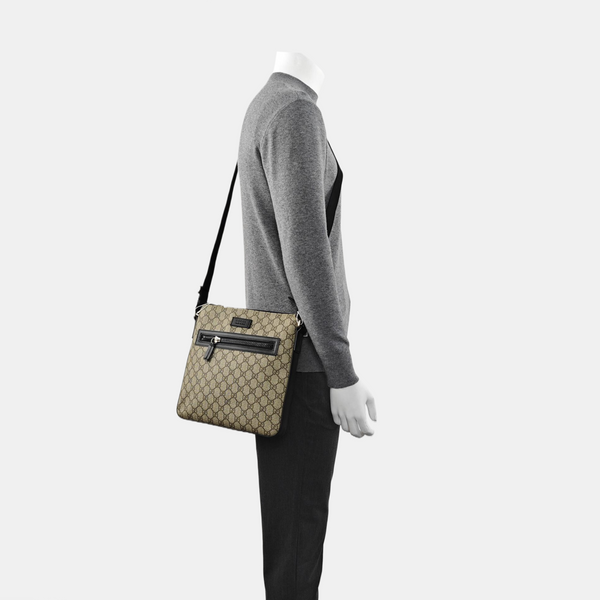 GG Supreme Monogram Coated Canvas Black