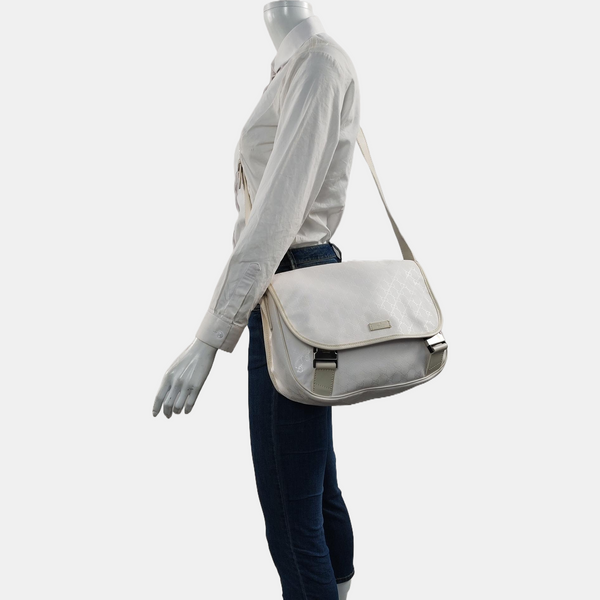 Monogram Coated Canvas White