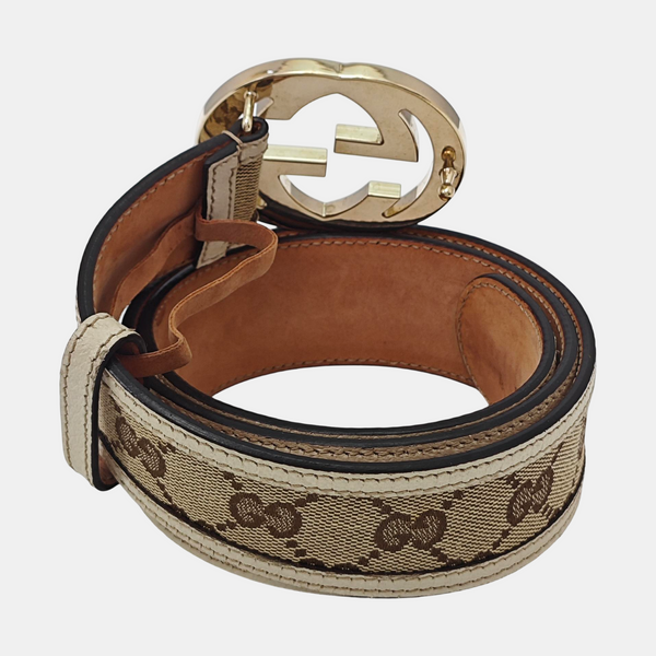 Fabric Belt Beige