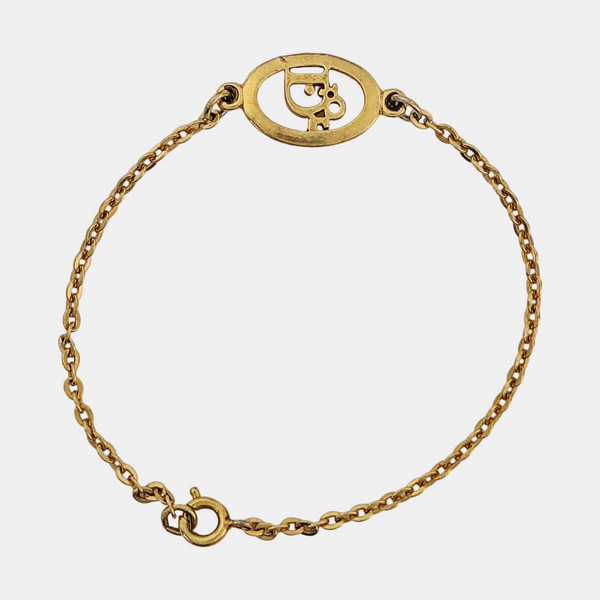 Dior Oblique Metal Gold Bracelet