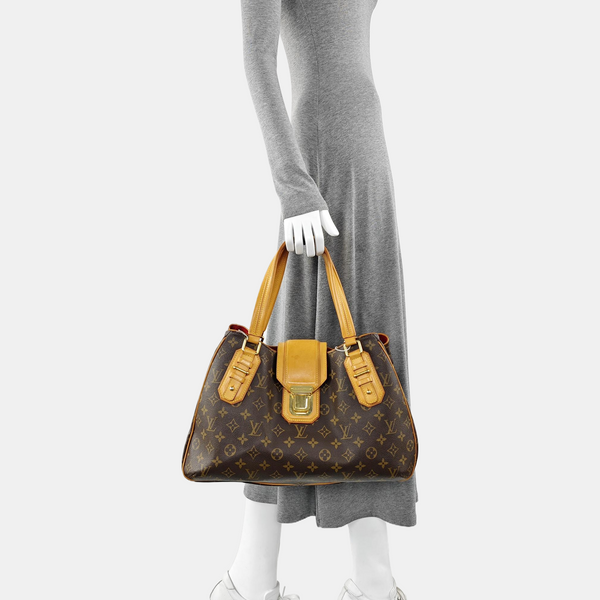 GRIET Monogram Coated Canvas Brown