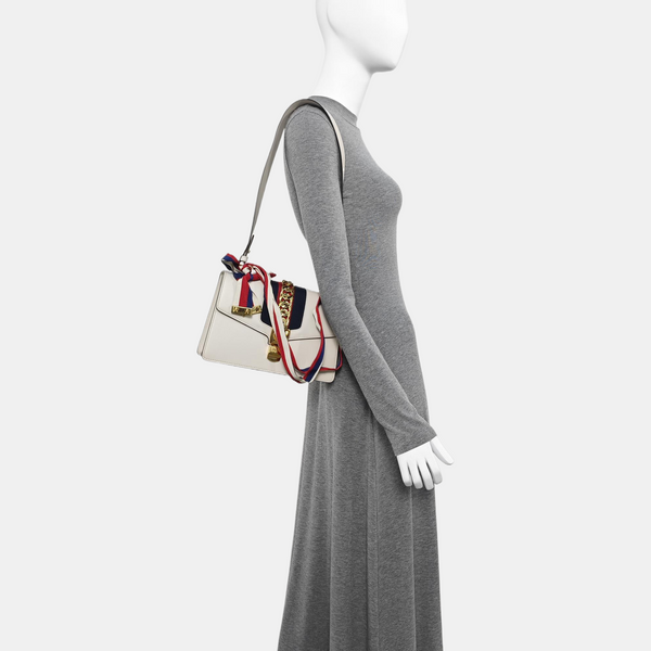 Sylvie Small Calfskin White