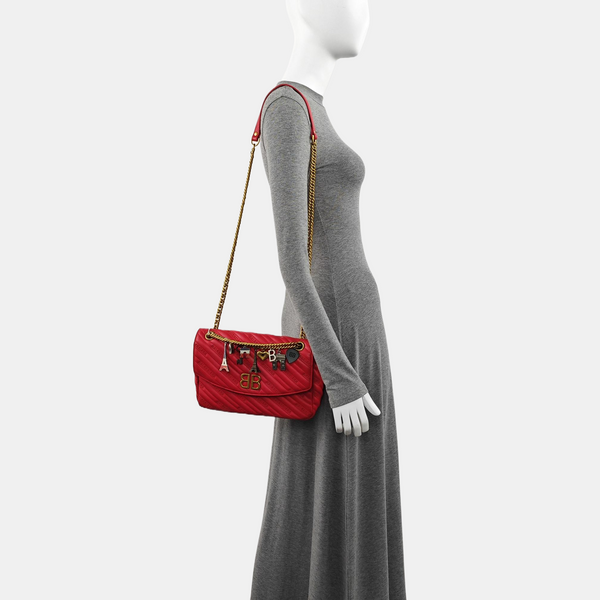 BB Quilted Calfskin Red