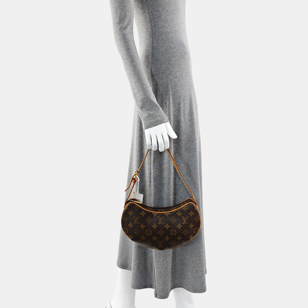 CROISSANT PM Monogram Coated Canvas Brown