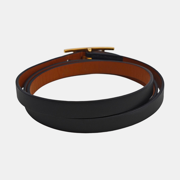 Hapi 3 Leather Black Bangle