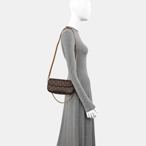 IVY Monogram Coated Canvas Brown