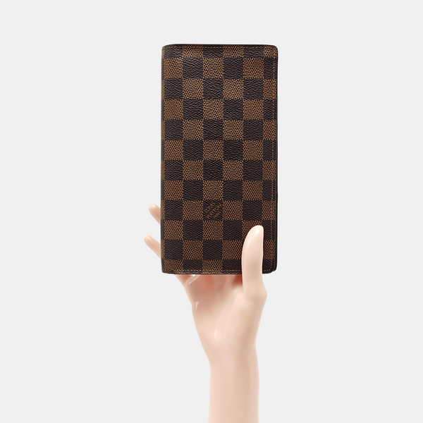 JAMES Damier Ebene Coated Canvas Brown