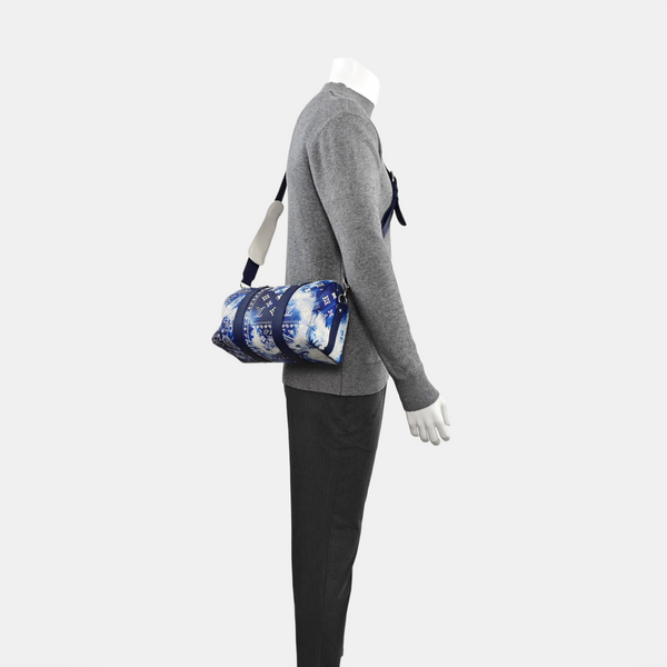 City Keepall Monogram Calfskin Blue