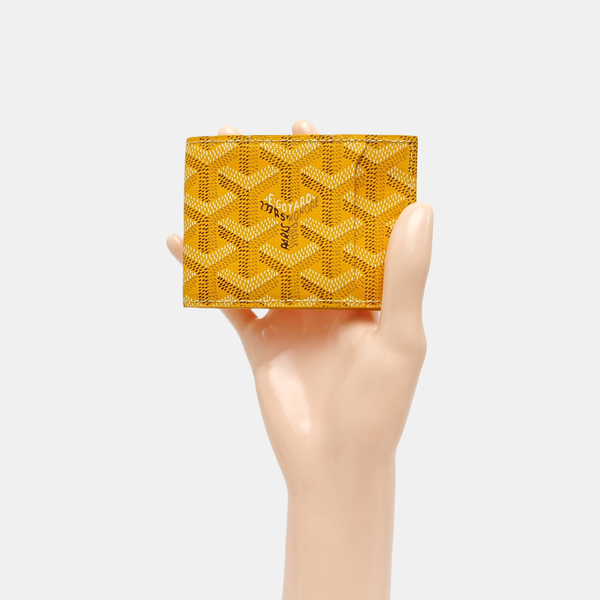 Coated Canvas Wallet Yellow
