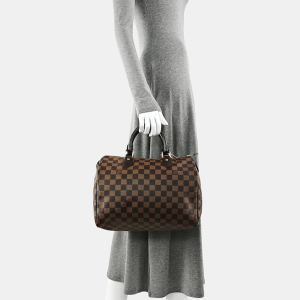 SPEEDY 30 Damier Ebene Coated Canvas Brown