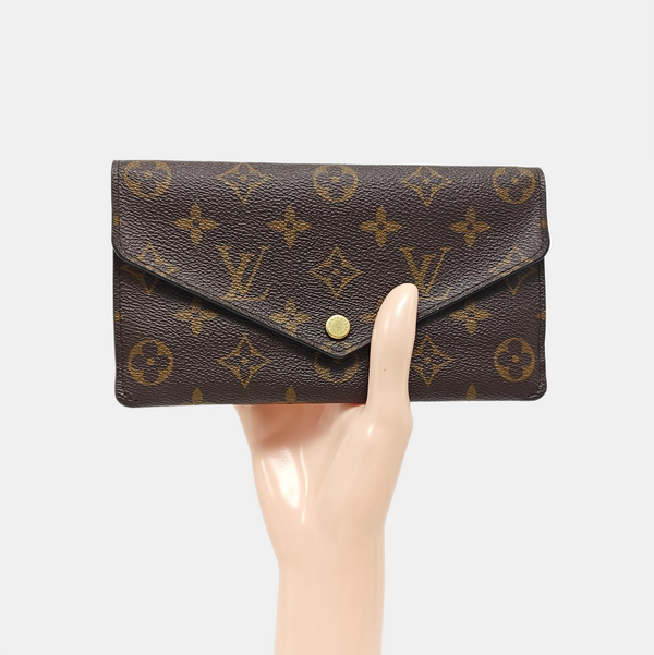 JEANNE Monogram Coated Canvas Brown Wallet