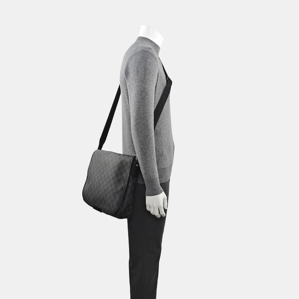 DANIEL Damier Graphite Coated Canvas Gray