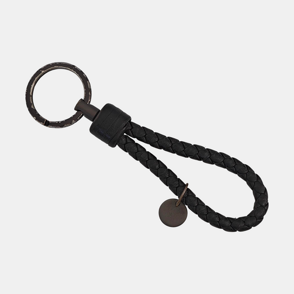 Leather Bag Charm Black