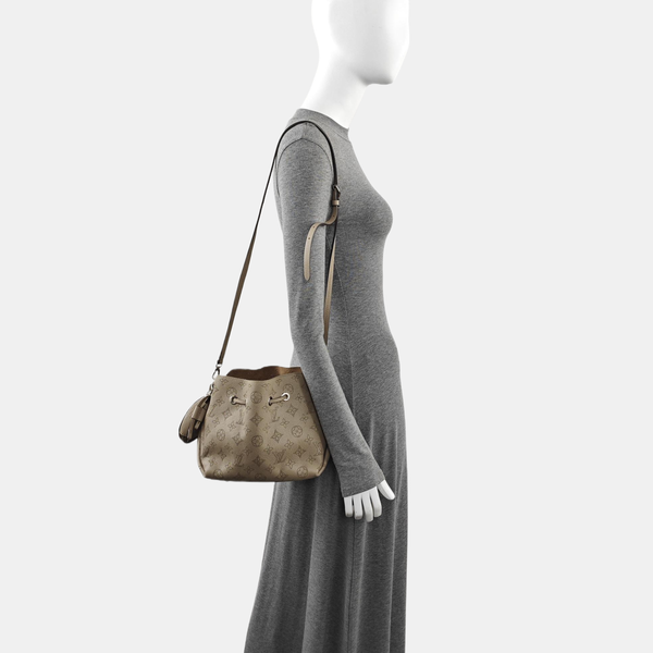 BELLA Monogram Calfskin Gray