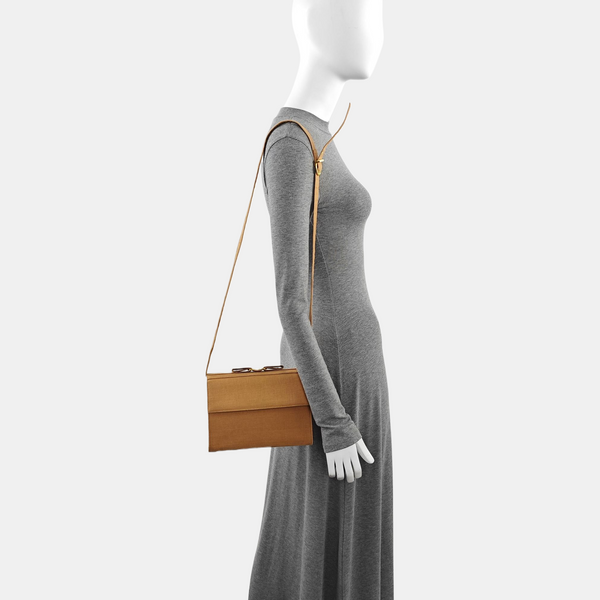Fabric Shoulder Bag Brown