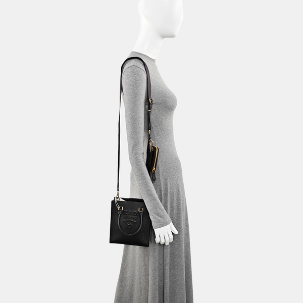 Saffiano Calfskin Tote Bag Black