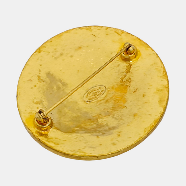 Metal Gold Brooch