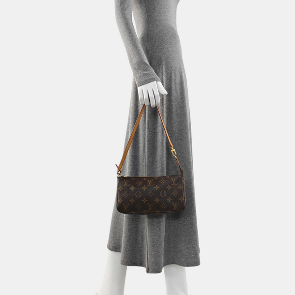 ACCESSOIRES GM Monogram Coated Canvas Brown