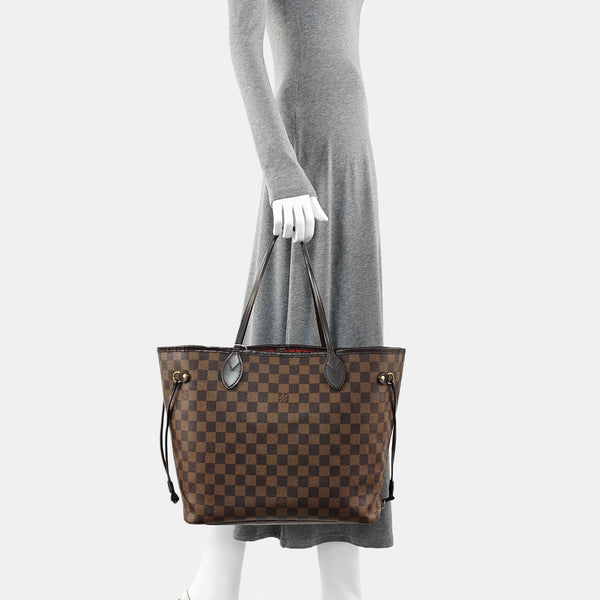 NEVERFULL MM Damier Ebene Coated Canvas Brown