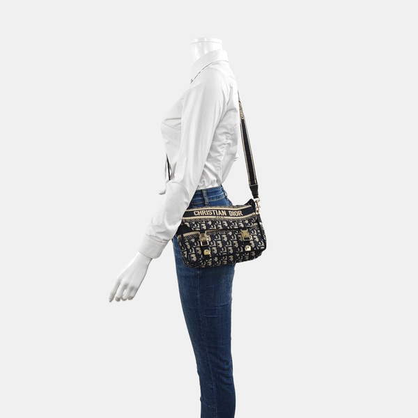 Diorcamp Small Oblique Canvas Blue