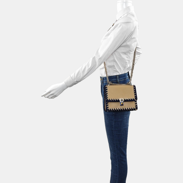 Authenticated pre-owned Kan I Small Calfskin Beige - Shoulder Bag at Looply