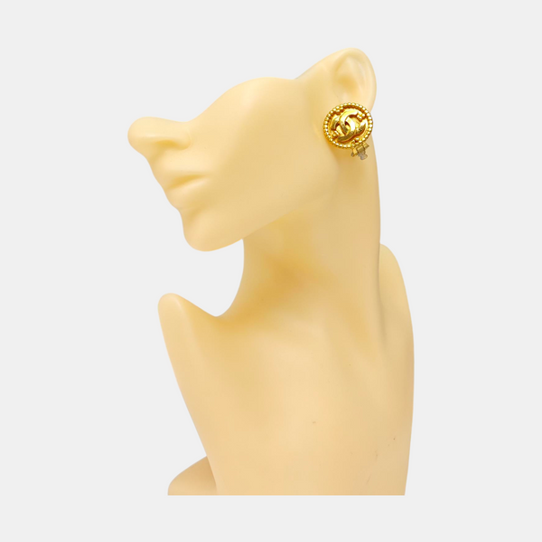 Metal Gold Clip On Earrings