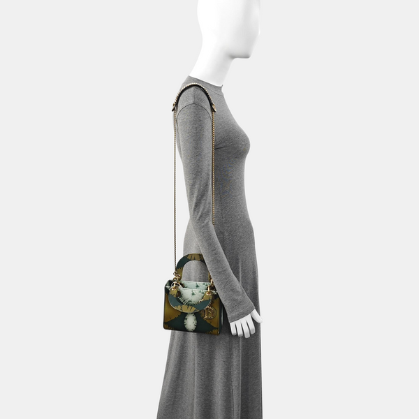 Authenticated pre-owned Lady Dior Mini Calfskin Multicolor - Tote Bag at Looply