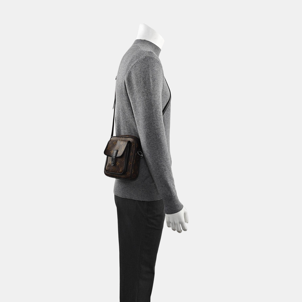 CHRISTOPHER Monogram Coated Canvas Brown