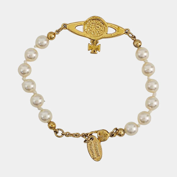 Faux Pearl White Bracelet