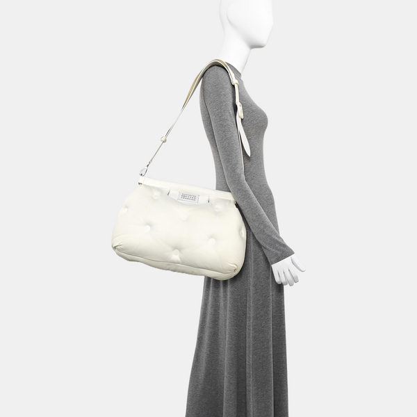 Lambskin Shoulder Bag White