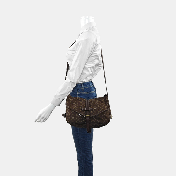 SAUMUR 28 Monogram Canvas Brown