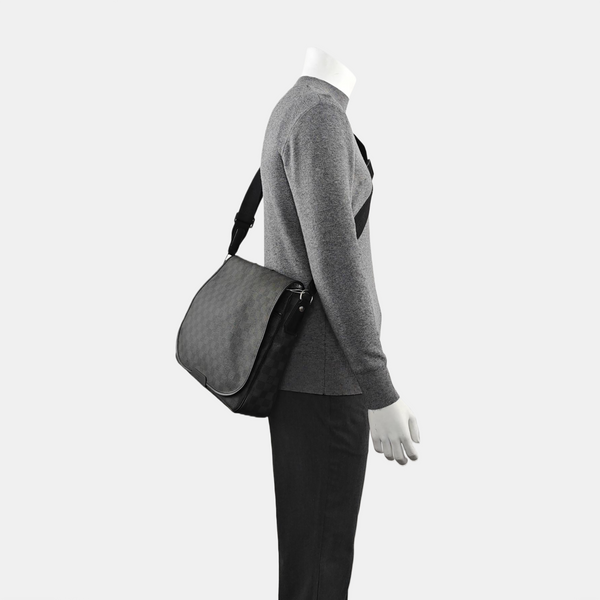 DANIEL MM Damier Graphite Coated Canvas Gray