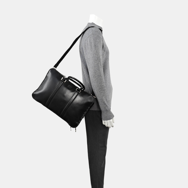 Calfskin Shoulder Bag Black