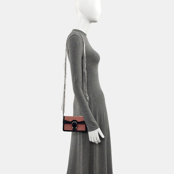 Authenticated pre-owned Dionysus Super Mini Velvet Pink - Shoulder Bag at Looply
