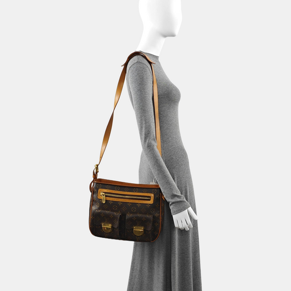 HUDSON GM Monogram Coated Canvas Brown