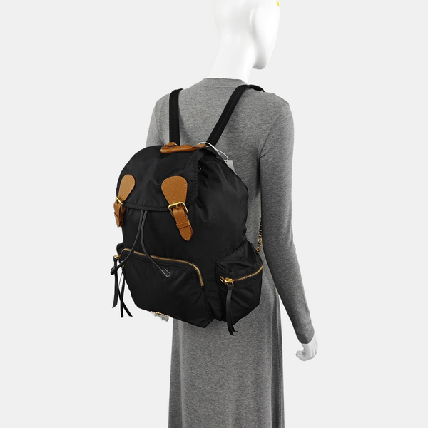 The Rucksack Large Nylon Black
